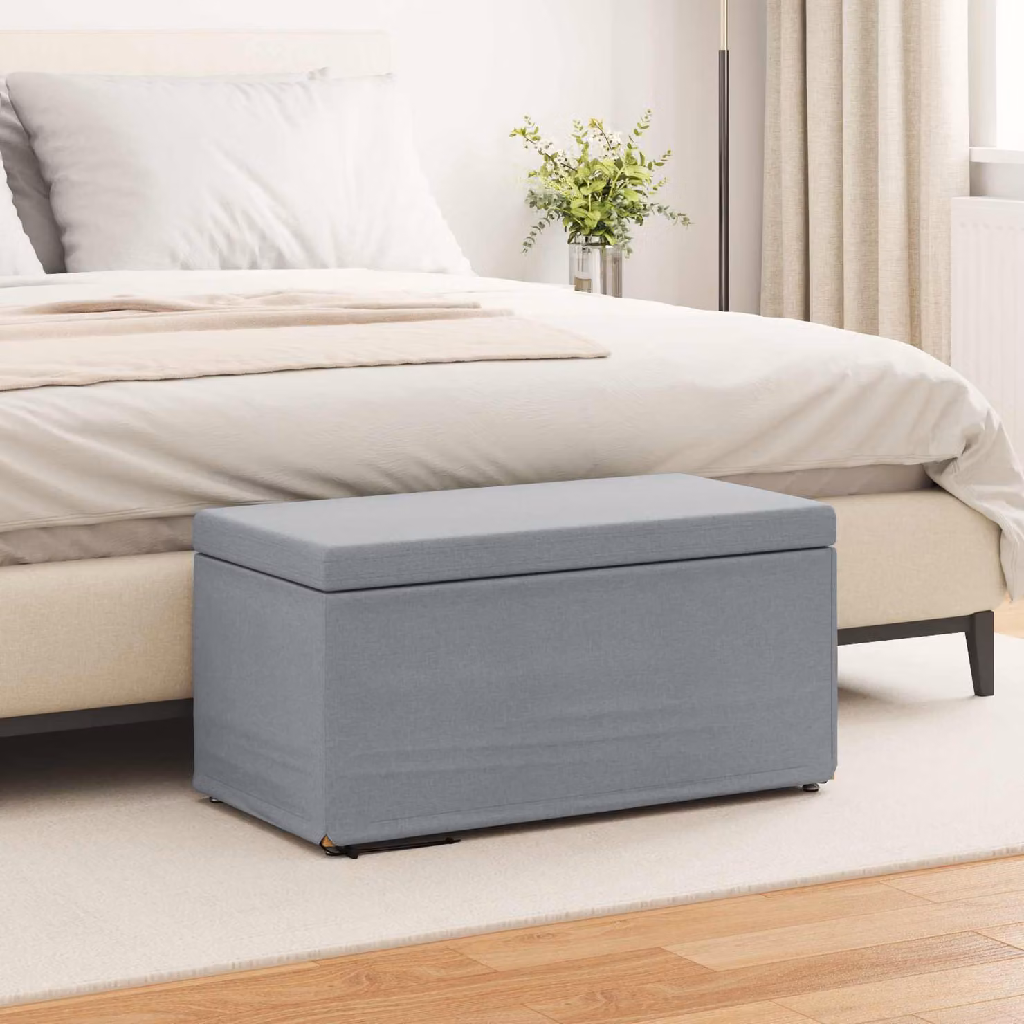 Pouf vidaXL Grigio chiaro L: 81 cm, P: 41 cm, H: 40 cm