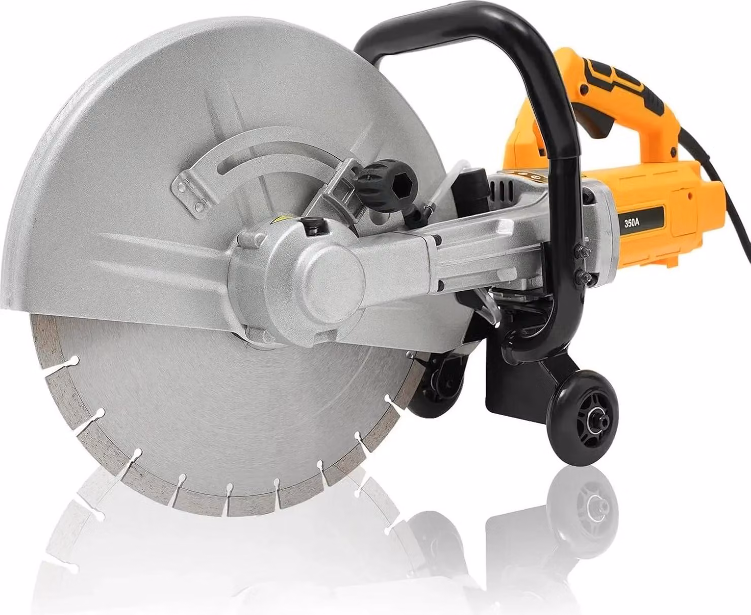 Segatrice elettrica per pietra - Tagliatrice per calcestruzzo - Disco da taglio da 35 cm - 3000 W - Taglio a umido con pompa dell'acqua - Taglio senza polvere