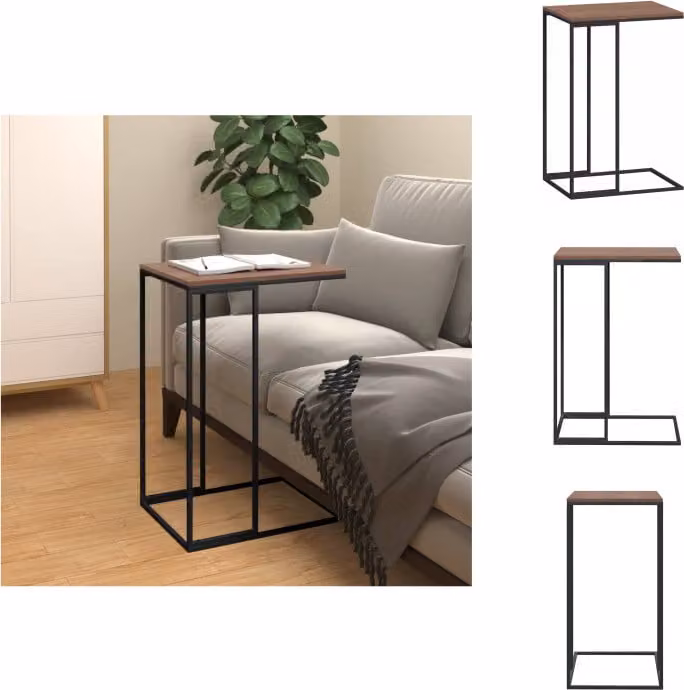 vidaXL Tavolino nero 40x30x59 cm in legno - Tavolini da salotto