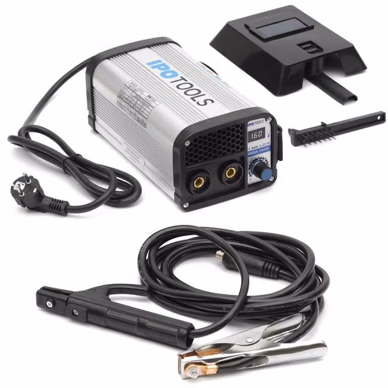 Saldatrice ad elettrodo, 160 Ampere - 230 Volt - Inverter IGBT - Con display digitale