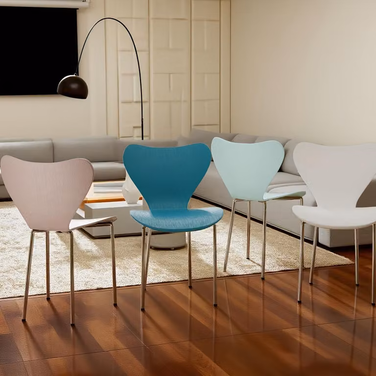 Sedia da cucina - Sedia da pranzo - Sedia - Sedia a conchiglia - Sedia da scrivania - Design scandinavo - Struttura in metallo