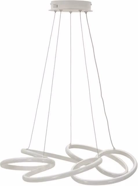 Lampadario LED Glovy Bianco - Sospensione Moderna Dimmerabile con 3 Temperature di Colore - Ø 55x120 cm