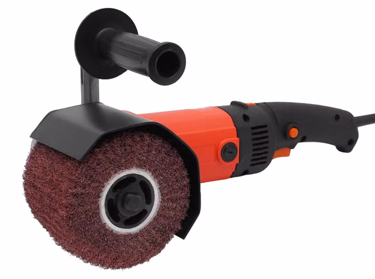 Levigatrice – Macchina per trafilatura e satinatura – 230 V, 1580 W – 100–3000 giri/min – Riduzione a doppio ingranaggio – Per levigatura e lucidatura – Colore: rosso