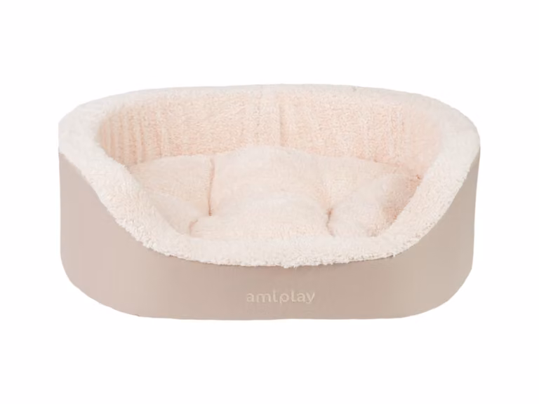 Cuccia per cani ovale ASPEINA beige taglia S, M, L Misura: L - 73x64x22 cm