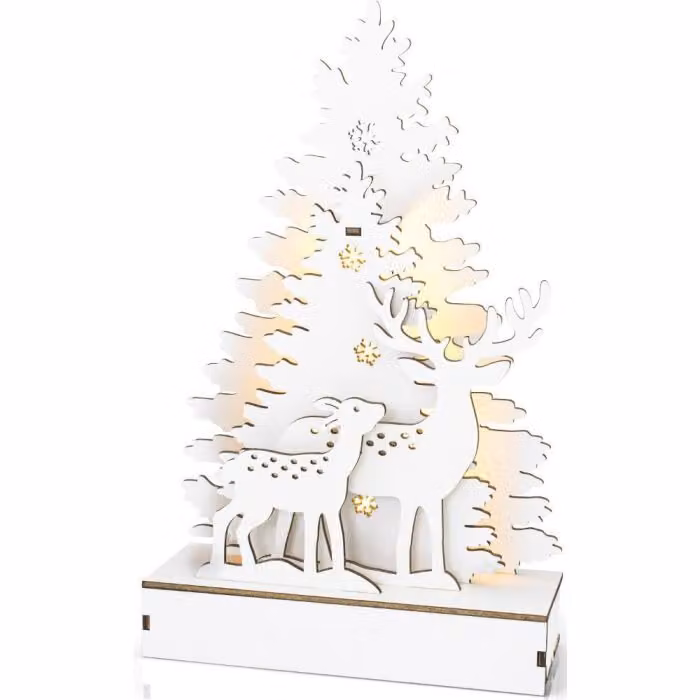 Decorazione natalizia Retlux RXL 461 Bosco decorativo 24,5 cm 5 LED WW
