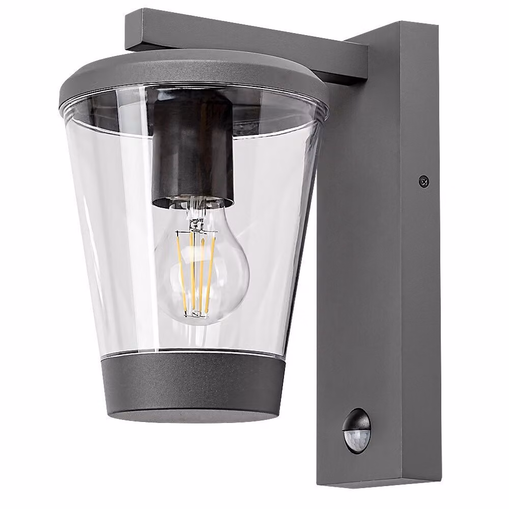 Rabalux 7267 Applique da esterno Savano, E27, alluminio, antracite, rotonda, classica, IP44, ø160mm