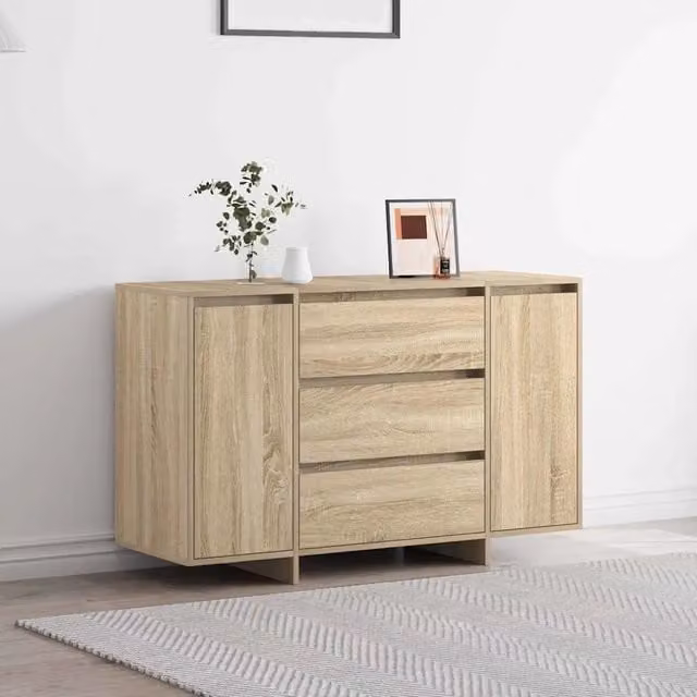 Credenza-Buffet-Armadio da cucina Rovere Sonoma 120 x 41 x 75 cm Legno multistrato 108423