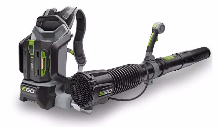 EGO Power LB6002E: potente soffiatore a batteria a spalla, KIT comprensivo di batteria da 5,0 Ah e caricabatterie rapido