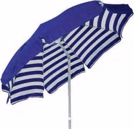 Ombrellone Venezia Maffei in alluminio blu con diametro 200 cm