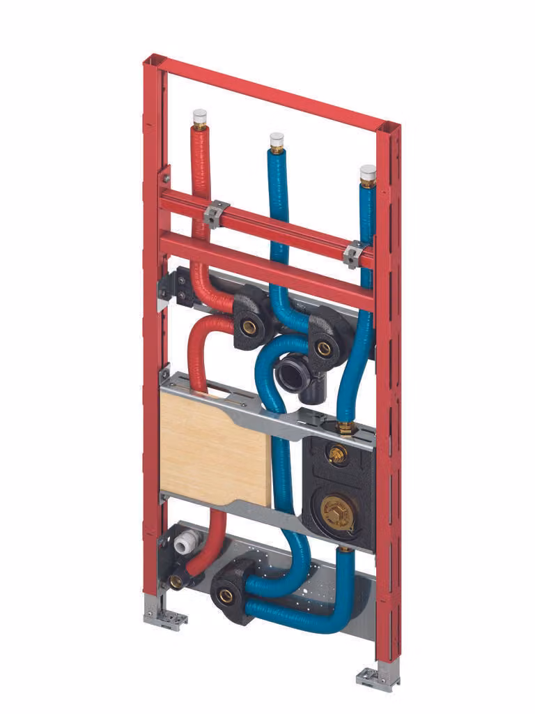 TECEprofil Module de lavabo, pour montage asymétrique, pour chauffe-eau instantané et lavabo, hauteur 1120mm, 73249000, 9310022, 9310022