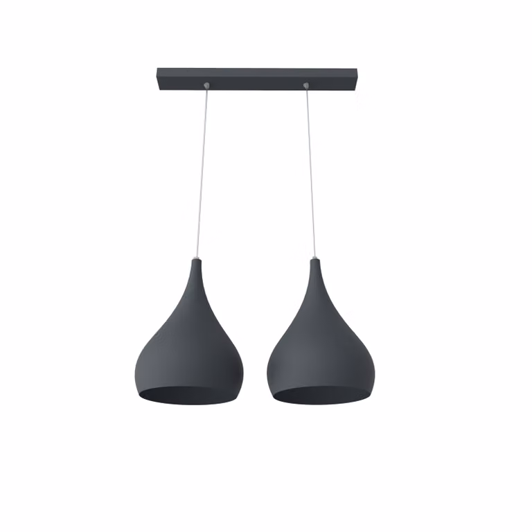 Lampada A Sospensione Calice Lineare X2 Monocolore Opaca