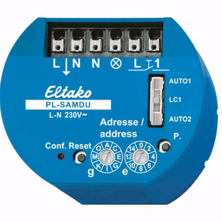 Attuatore dimmer universale con ingresso sensore - Sistema bus del modulo di controllo 600W PL-SAMDU