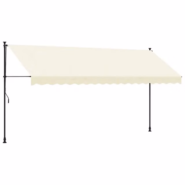 Tenda da sole retrattile DESIGN IN in poliestere e acciaio, colore beige, L: 400 cm, P: 150 cm