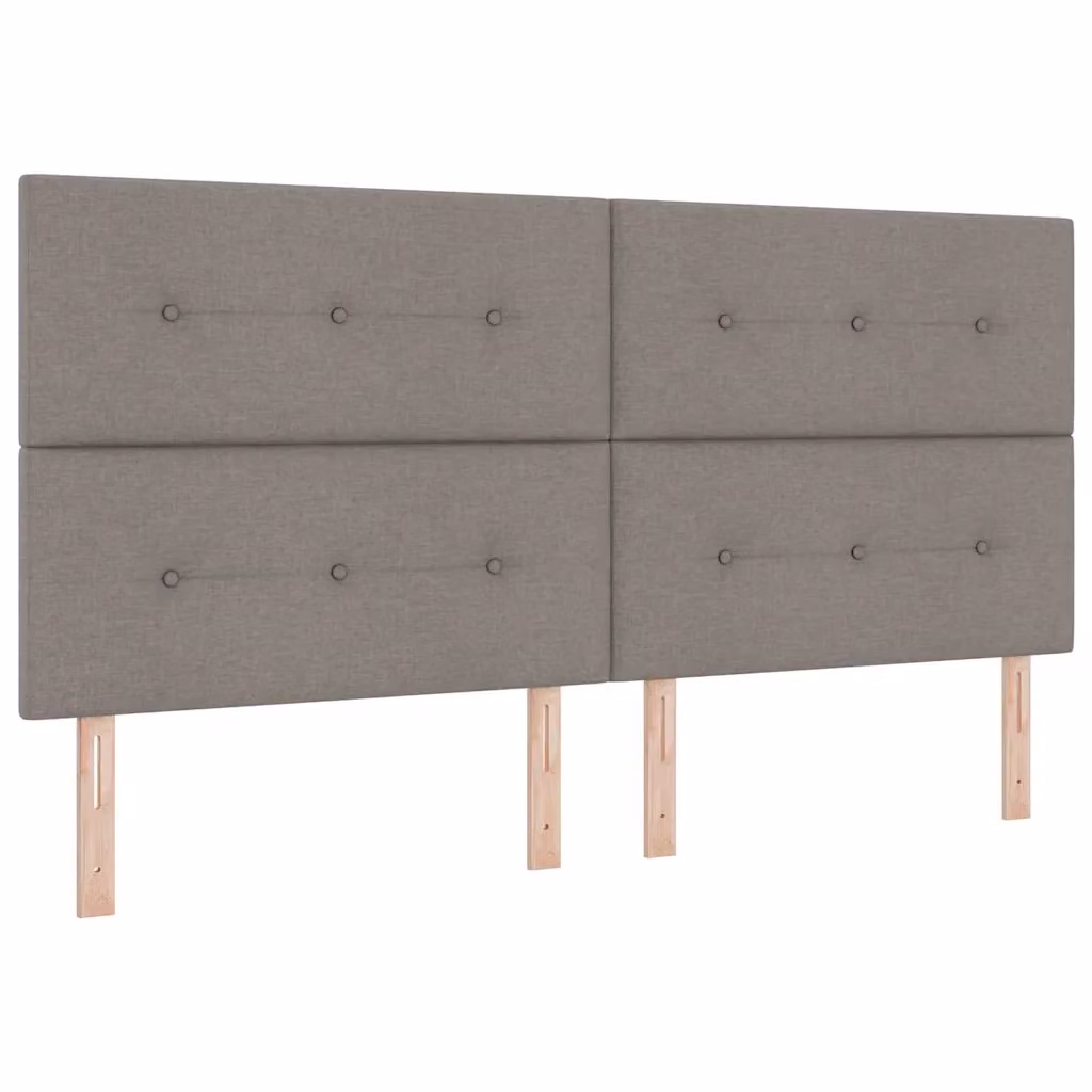 Letto a molla con illuminazione LED e materasso Talpa vidaXL in tessuto beige o grigio, L/P/H: 200 x 200 x 28 cm – 2