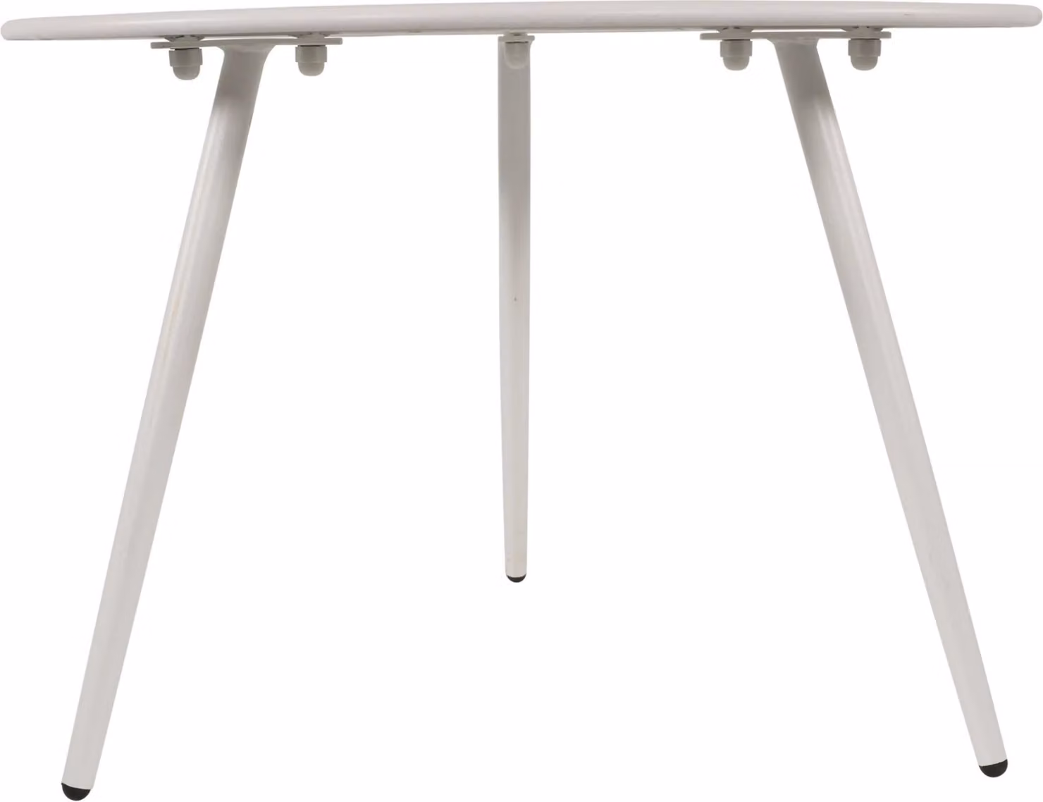 Tavolino - Bianco - Ø60x41 cm - Acciaio