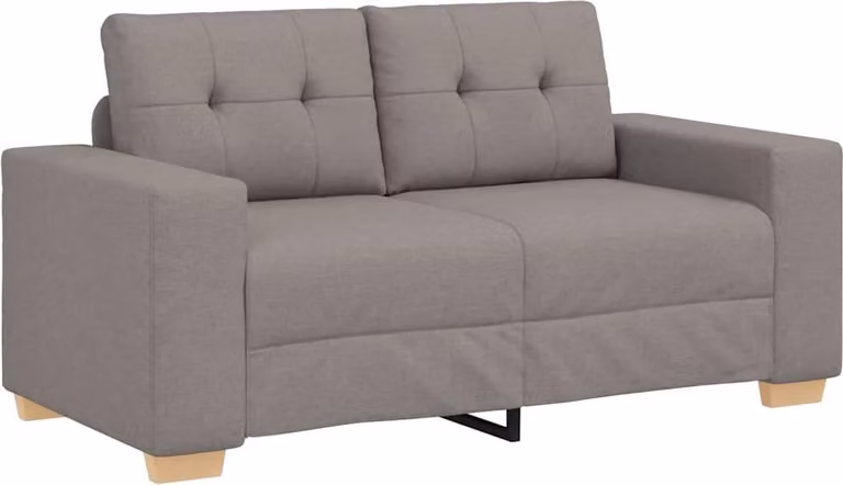Divano Divanetto Tortora 160x77x82 cm in Tessuto