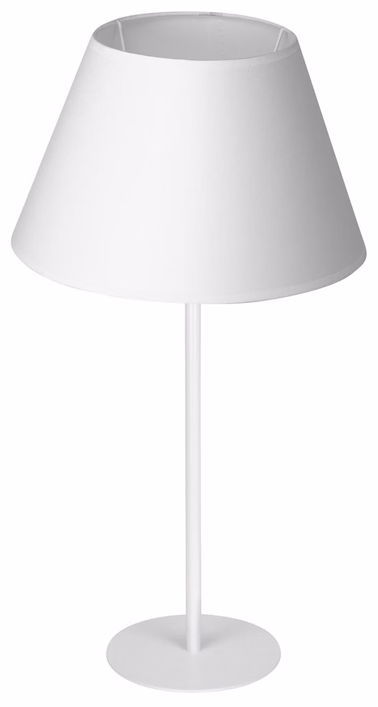 Lampada da tavolo Soho, altezza conica 56 cm, bianco