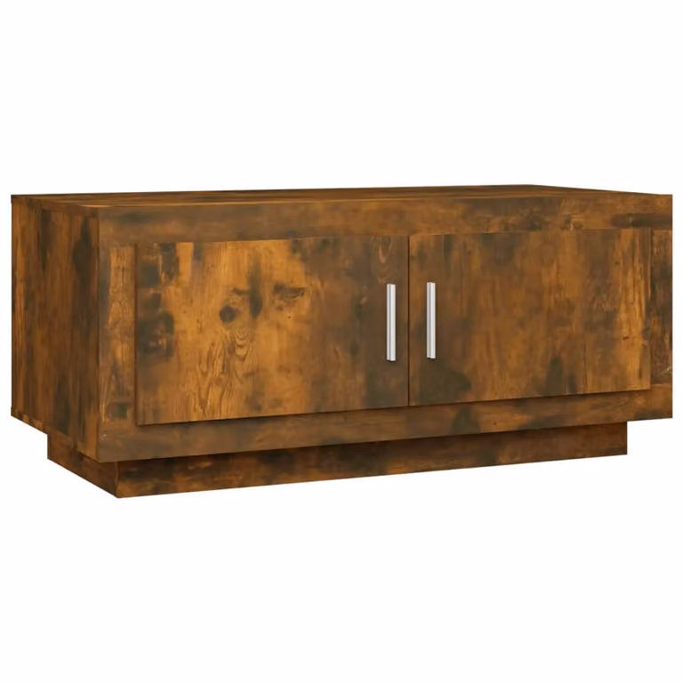 Tavolino da Salotto Rovere Fumo 102x50x45 cm Legno Multistrato
