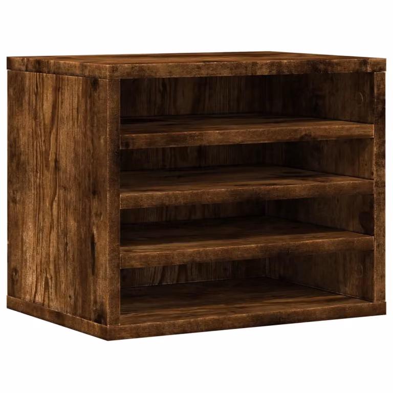 Organizer Scrivania Rovere Fumo 36x26x29,5cm Legno Multistrato