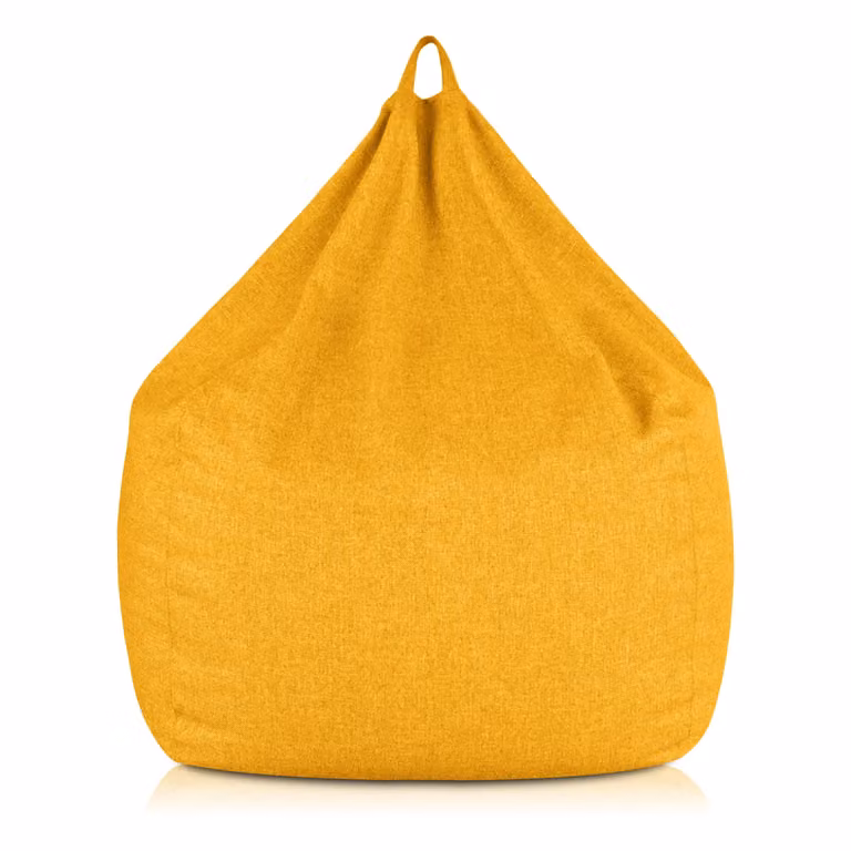 Poltrona sacco Pouf Piuma Senape XL