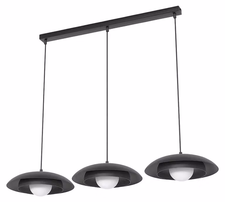 Lampada a sospensione SKIN bianco e nero 3xG9x15W in metallo, dimensioni: 120x95x30 cm, IP20, Emibig