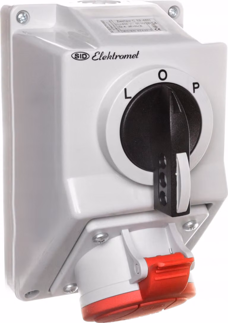 ELEKTROMET | Set Di Installazione C32-48N - Grigio - IP54 - Struttura Solida - Per Officine