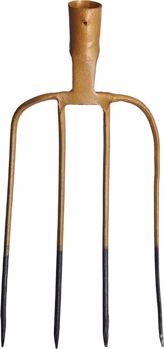 Forchetta d'oro a 4 rebbi