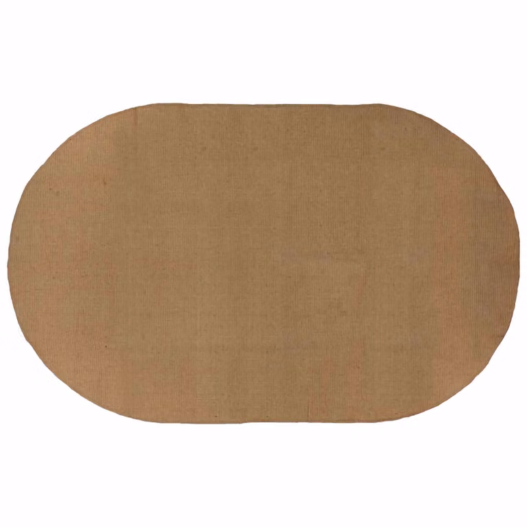 Tappeto da area moderno in juta lavabile vidaXL, L 205 cm x P 305 cm, beige e marrone