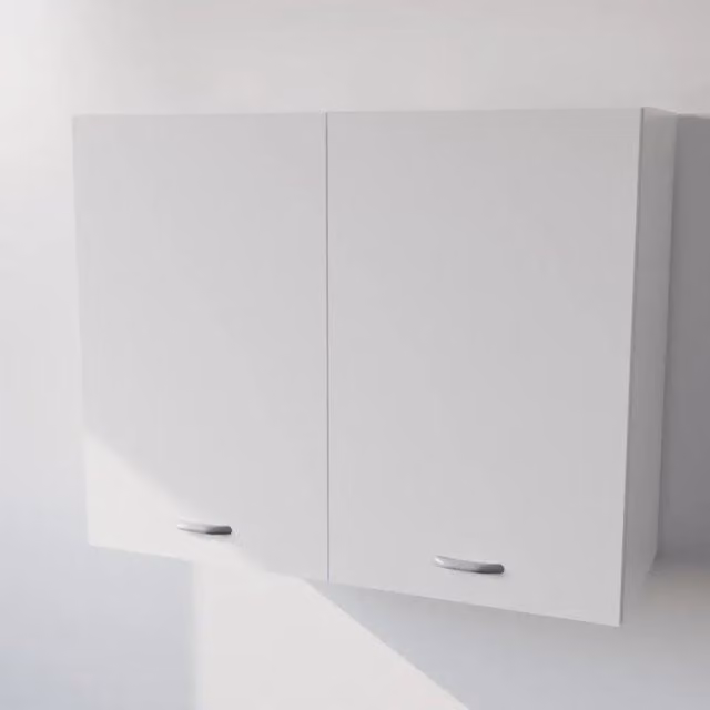 Pensile da cucina Calandrelli con 2 ante, bianco opaco, H 72 x L 80 x P 33 cm