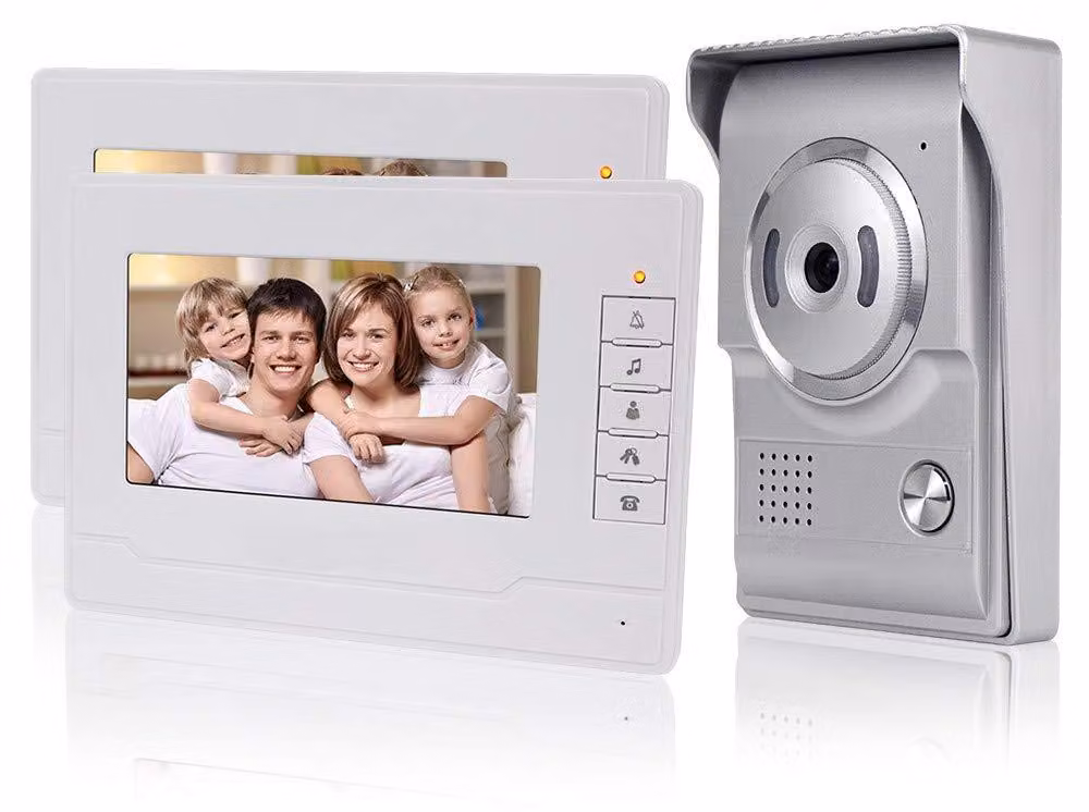 Videocitofono con schermo a colori da 7 pollici - 2 monitor - Modello cablato