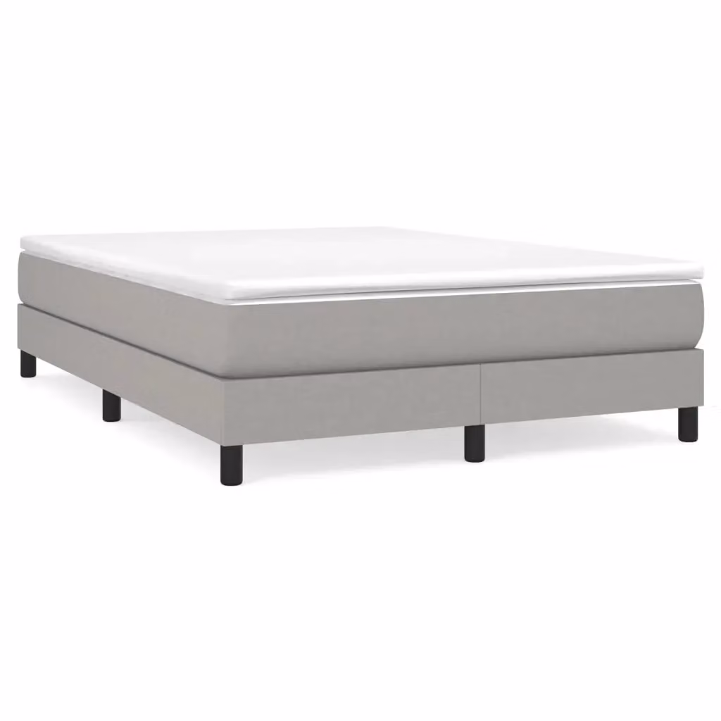 Letto Ibrido con Materasso a Molle vidaXL Grigio e Bianco L 140 cm x P 200 cm x H 25 cm – 2