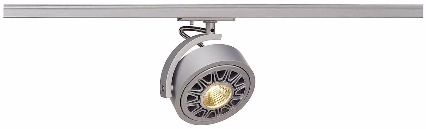 Kalu Track QPAR111 GU10 testa di lampada argento incl. adattatore 1P