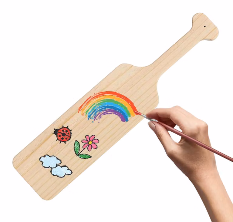 Pagaia in legno per progetti creativi