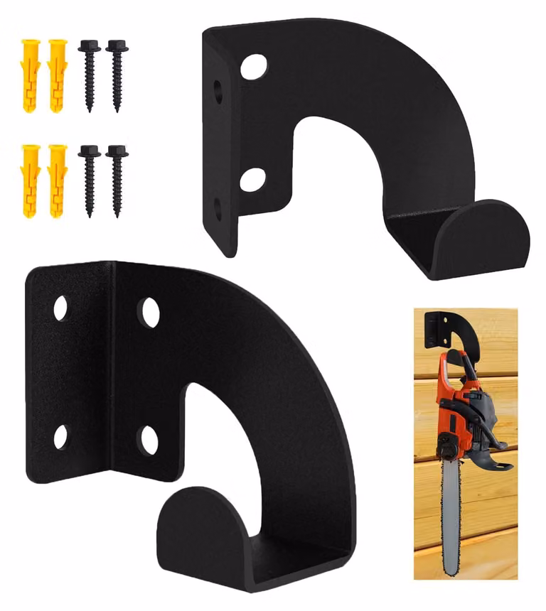 Solidchoice - Supporto a parete per motosega robusto, ideale per garage e giardino