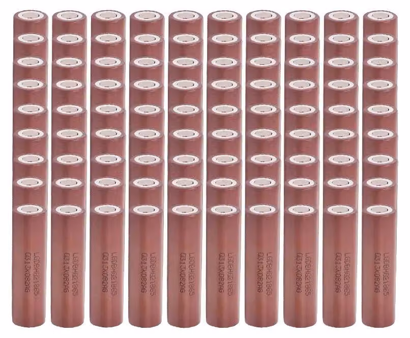 Batterie 18650, capacità 3000mAh, corrente di scarica 20A, modello HG2-3000mAh, confezione da 90 pezzi
