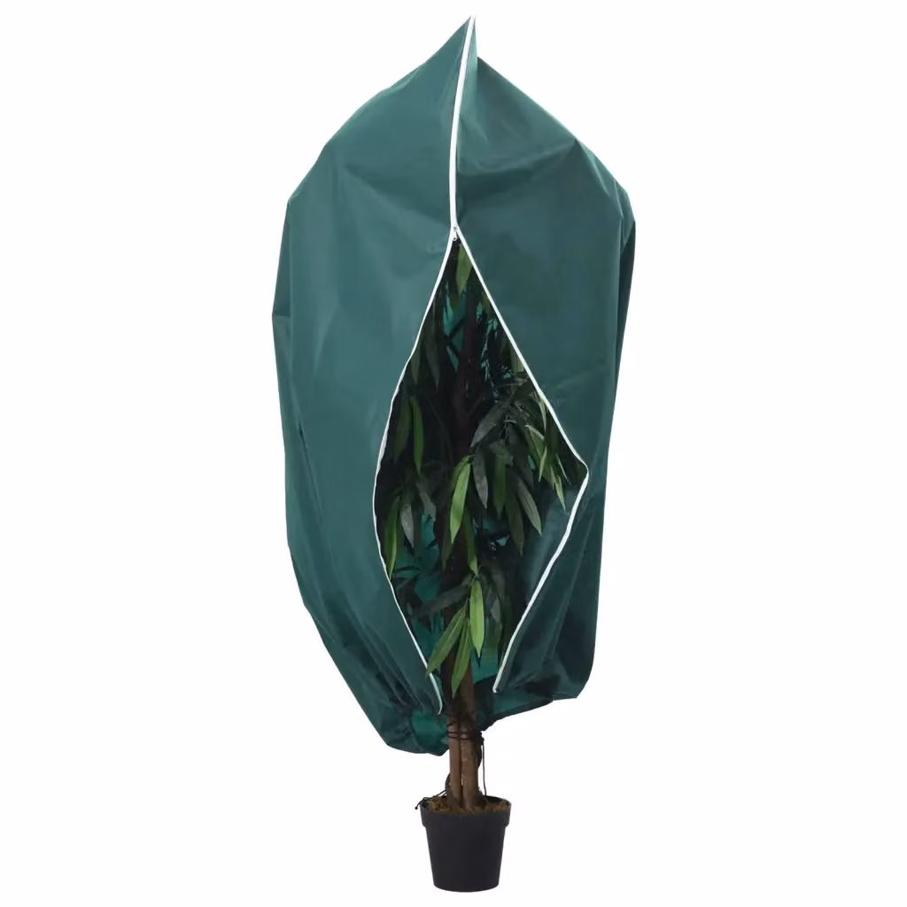 Set di 4 coperture con cerniera per piante in plastica verde, peso 70 g/m2, L: 393 cm x P: 300 cm, modello CFW5359186 – 2