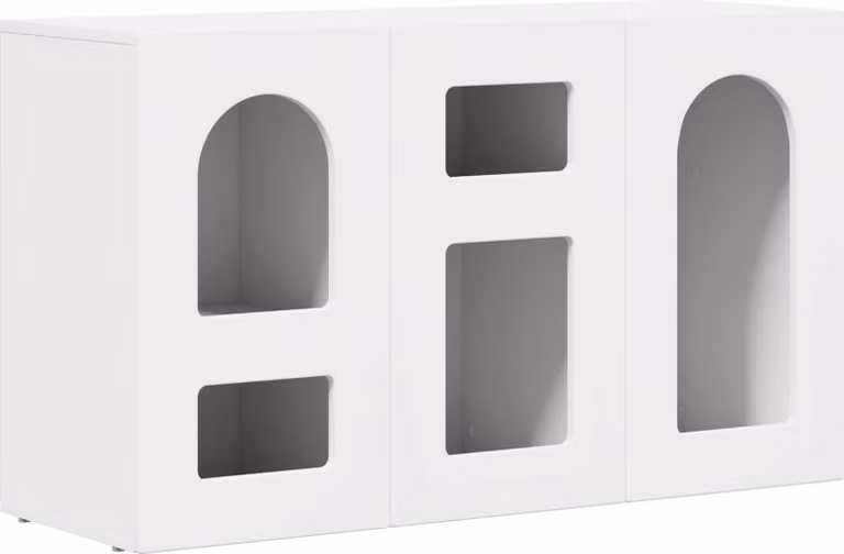 Credenza Bianco 100 x 35 x 59 cm Legno multistrato