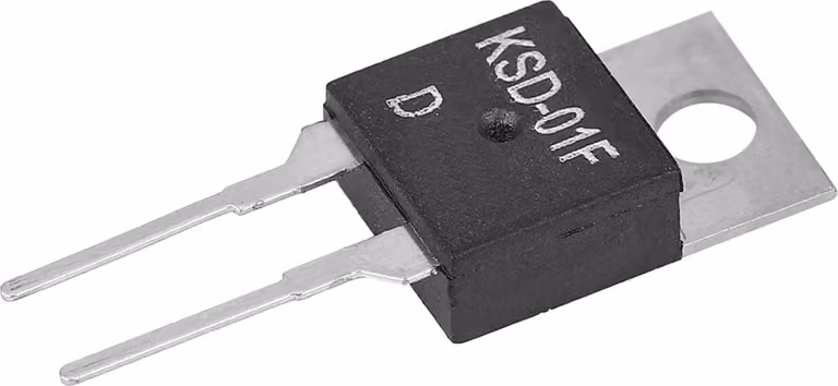 Regolatore di temperatura JUC-31F/KSD-01F – Contatto normalmente chiuso (NC) / Interruttore termostatico, 40–130 °C (punto di spegnimento 95 °C)