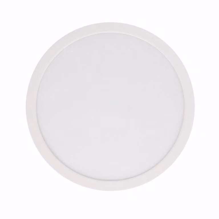 Plafoniera LED rotonda Ø300 mm 24W IP44 da incasso/incasso bianco, CCT 3000K--4000K-6000K, taglio regolabile Ø65-270 mm, design ultrasottile 17 mm.
