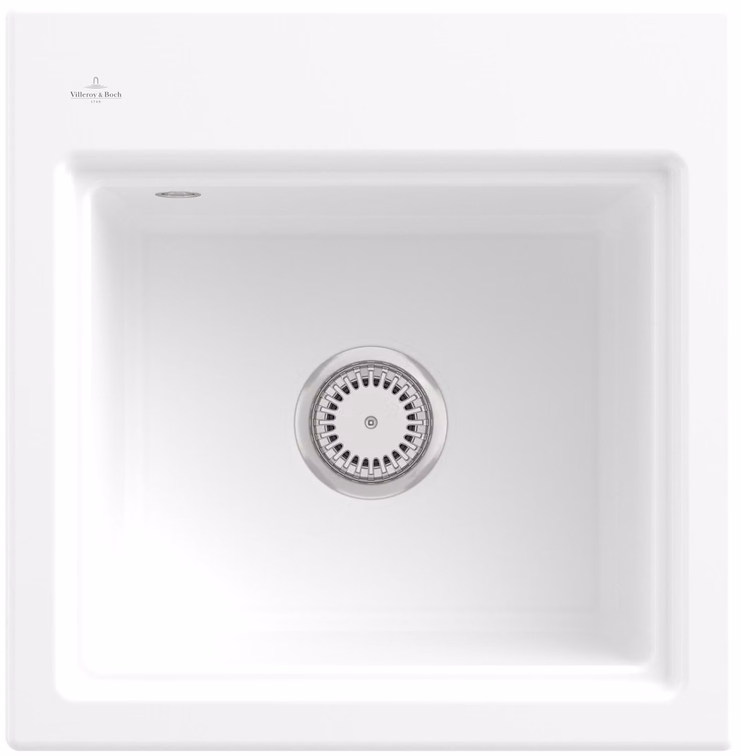 Lavello da cucina Villeroy&Boch, lavello da cucina Subway Style 50 S Stone White 500x510mm, piano di lavoro base 50cm