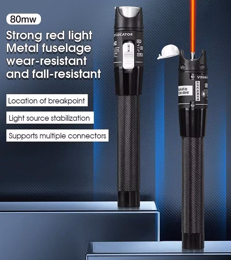 Tester per cavi in fibra ottica FTTH da 80 MW, localizzazione di guasti nelle fibre ottiche fino a 80 km