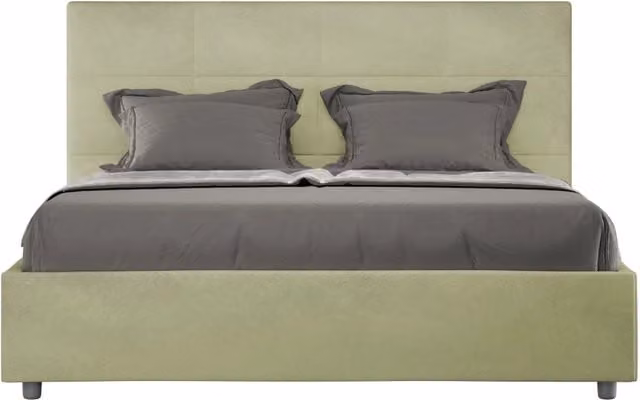 Letto Matrimoniale Francese 140x190 cm Senza Rete Mika Tè verde