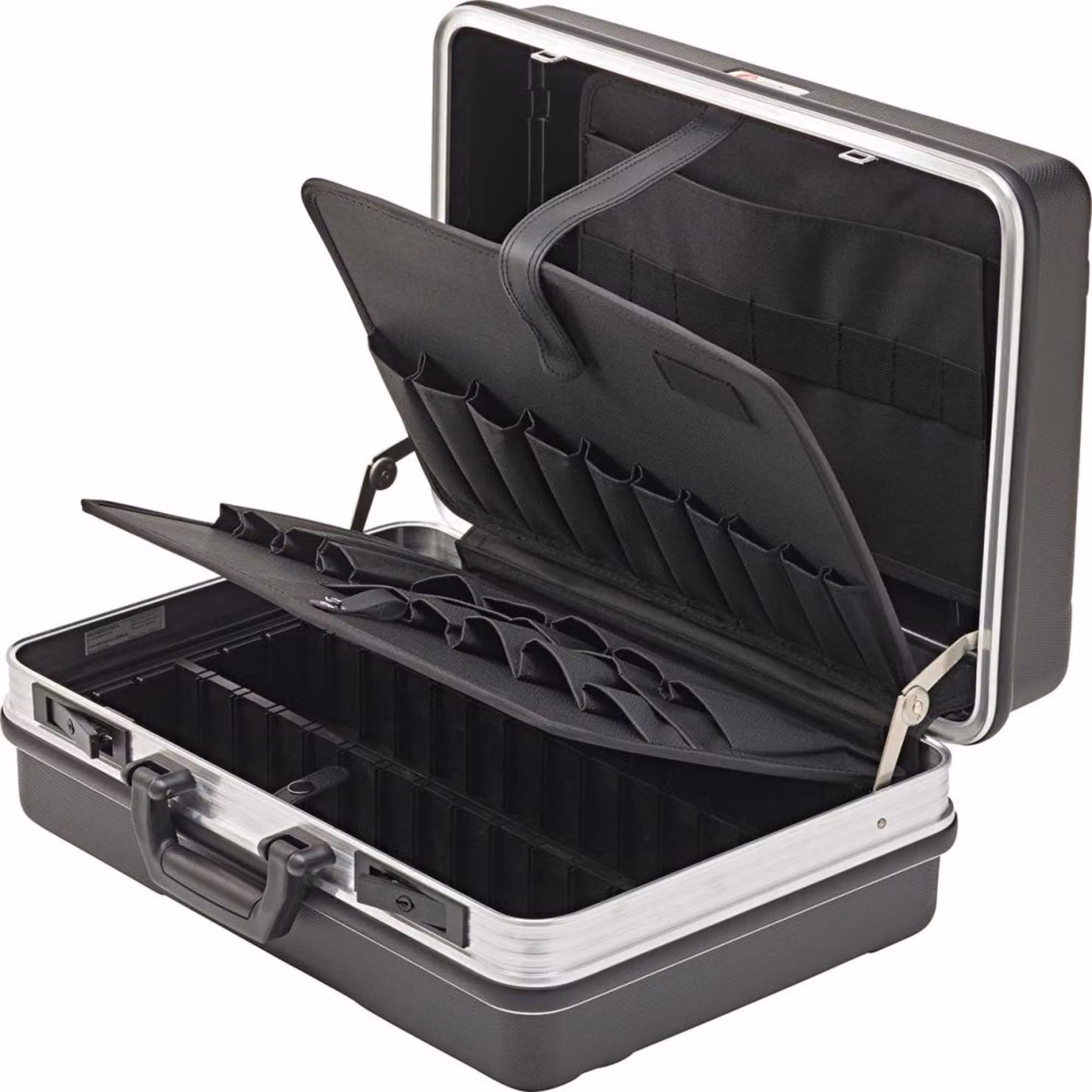 Valigetta portautensili 425x300x175mm in ABS con tasche FORTIS