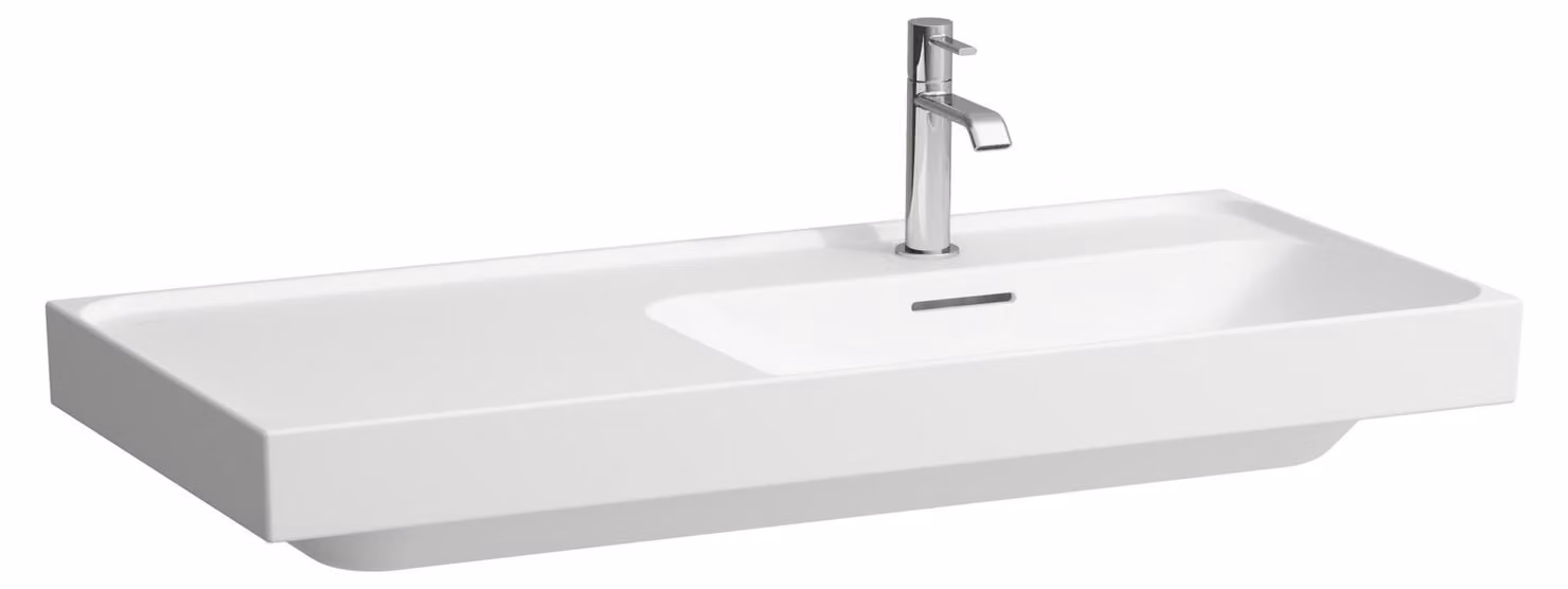 LAUFEN MEDA lavabo, encastrable, tablette à gauche, 1000x460mm, 3 trous pour robinet, sans trop-plein, H8171177571581, H8171177571581