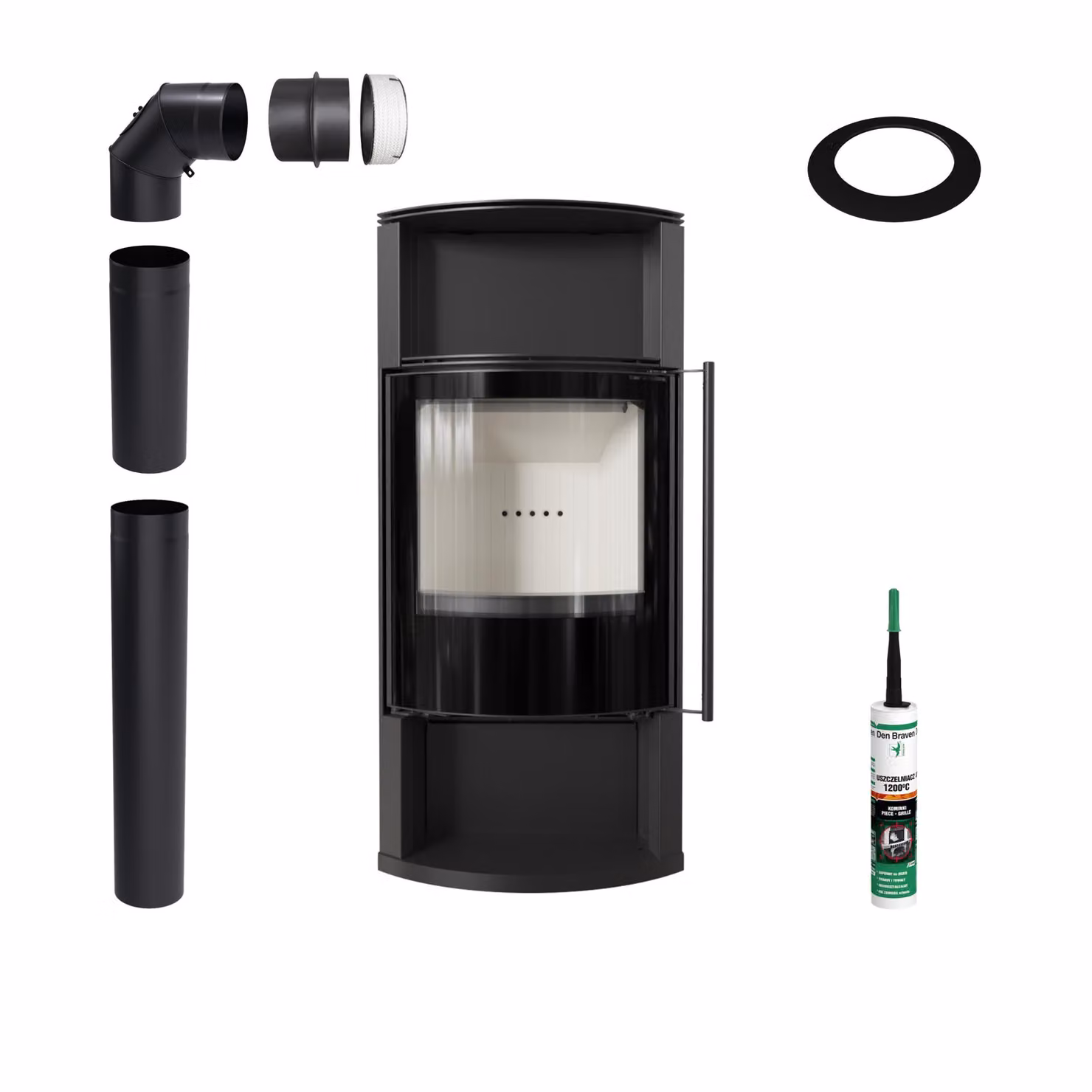 KRATKI TOFA 8 kW stufa a legna indipendente ∅150 ECO Accessori per l'installazione