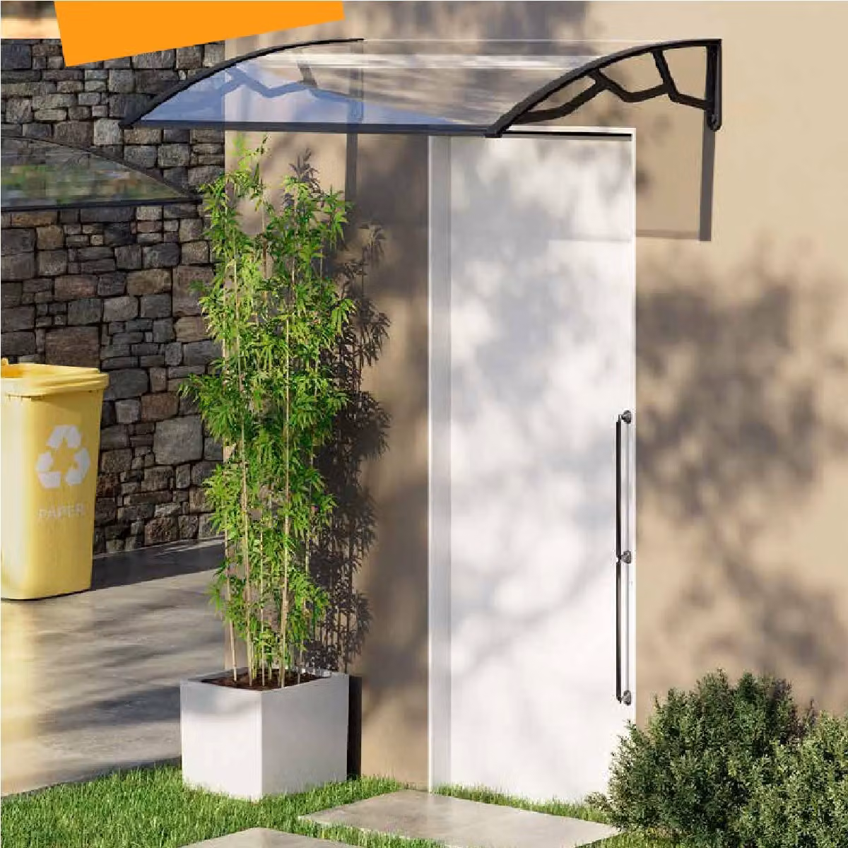 Tettoia d'ingresso 80x100-chiaro
