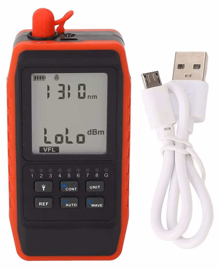 Misuratore di potenza ottica, localizzatore di cavi di rete, cercafili, tester integrato per cavi in fibra ottica con LED, modello NF-908