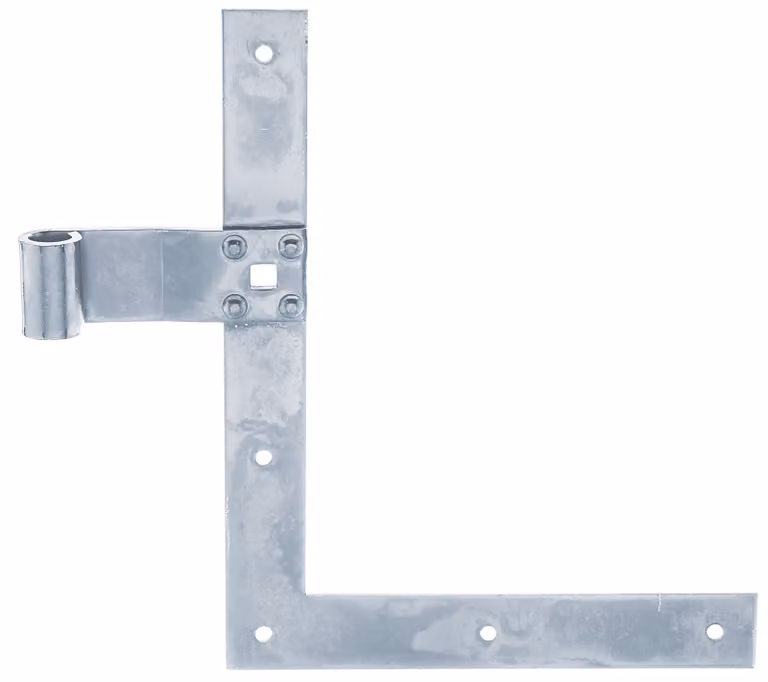 Alberts 313272 Cerniera angolare per persiane, terminale dritto o a coda di pesce per montaggio superiore o inferiore, zincata elettroliticamente, passivata a strato spesso, rullo: Ø13 mm, dimensioni 250 x 200 x 30 mm, set da 3 pezzi