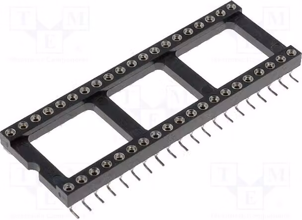 1x Zoccolo: DIP, passo 15,24 mm, modello DS1001-02-40W13, zoccolo di precisione, numero di pin: 40