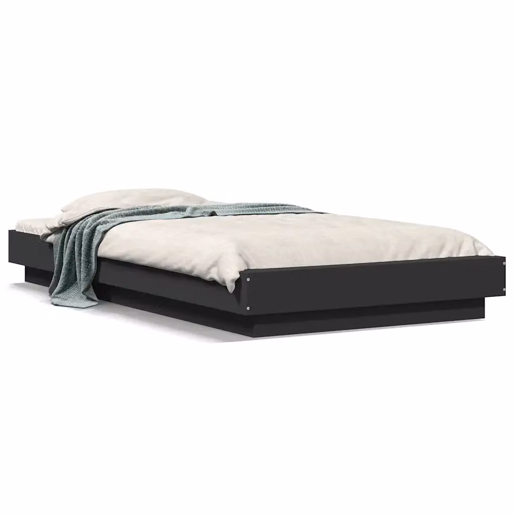 Giroletto vidaXL in legno multistrato nero per adulti L/P/H: 100 x 200 x 23 cm – 2
